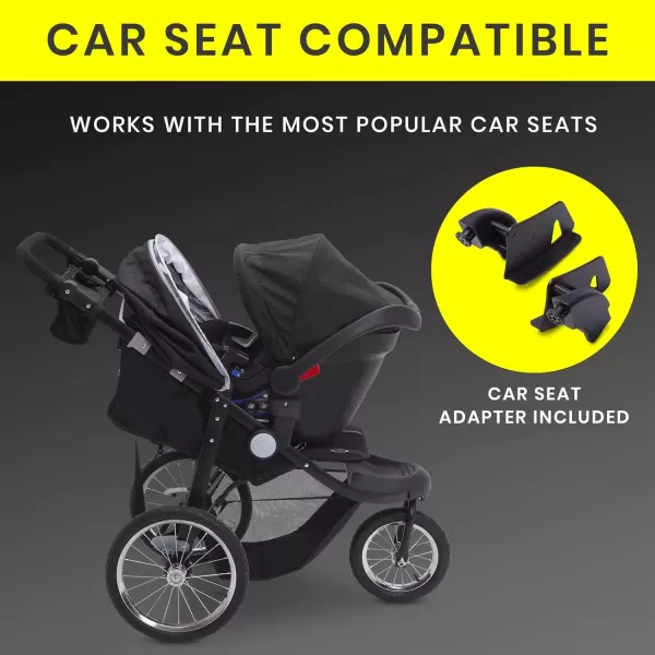 imageJeep CrossCountry Sport Plus Jogging Stroller by Delta Children Charcoal Galaxy