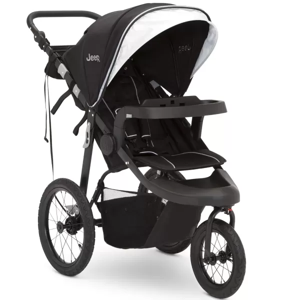 imageJeep Hydro Sport Plus Jogger by Delta Children Includes Car Seat Adapter Black Neoprene Leather