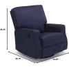 imageChambers Bay Recliner Glider Swivel Chair Adult Navy