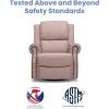 imageDelta Home Denham Recliner Glider Swivel Chair Adult Wood BlushBlush