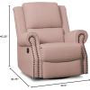 imageDelta Home Denham Recliner Glider Swivel Chair Adult Wood BlushBlush