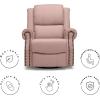 imageDelta Home Denham Recliner Glider Swivel Chair Adult Wood BlushBlush