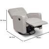 imageDelta Home Grant Glider Swivel Chair Featuring LiveSmart CulpStainResistant Repels Moisture Kid ampamp PetFriendly Fabric Adult LinenLinen