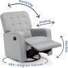 imageDelta Home Grant Glider Swivel Chair Featuring LiveSmart CulpStainResistant Repels Moisture Kid ampamp PetFriendly Fabric Adult LinenMist
