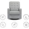imageDelta Home Grant Glider Swivel Chair Featuring LiveSmart CulpStainResistant Repels Moisture Kid ampamp PetFriendly Fabric Adult LinenMist