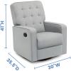 imageDelta Home Grant Glider Swivel Chair Featuring LiveSmart CulpStainResistant Repels Moisture Kid ampamp PetFriendly Fabric Adult LinenMist