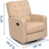 imageDelta Home Grant Glider Swivel Chair Featuring LiveSmart CulpStainResistant Repels Moisture Kid ampamp PetFriendly Fabric Adult LinenSisal