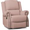imageDelta Home Denham Recliner Glider Swivel Chair Adult Wood BlushBlush