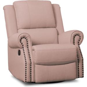 imageDelta Home Denham Recliner Glider Swivel Chair Adult Wood BlushBlush