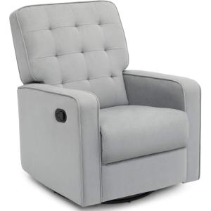 imageDelta Home Grant Glider Swivel Chair Featuring LiveSmart CulpStainResistant Repels Moisture Kid ampamp PetFriendly Fabric Adult LinenMist