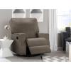 imageChambers Bay Recliner Glider Swivel Chair Adult Graphite wDove Grey Welt