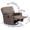 imageChambers Bay Recliner Glider Swivel Chair Adult Graphite wDove Grey Welt