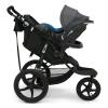 imageDelta Children Apollo Jogging Stroller  Shock Absorbing Frame with Large Canopy ampamp Recline  Car Seat Compatible Black