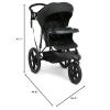 imageDelta Children Apollo Jogging Stroller  Shock Absorbing Frame with Large Canopy ampamp Recline  Car Seat Compatible Black