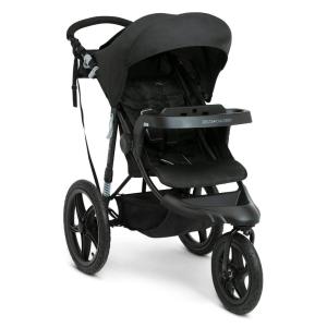 imageDelta Children Apollo Jogging Stroller  Shock Absorbing Frame with Large Canopy ampamp Recline  Car Seat Compatible Black
