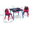 imageDelta Children Kids Table and Chair Set With Storage 2 Chairs Included  Ideal for Arts ampamp Crafts Snack Time Homeschooling Homework ampamp More DisneyPixar Toy Story 4SpiderMan