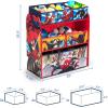 imageDelta Children MultiBin Toy Organizer PJ MasksSpiderman