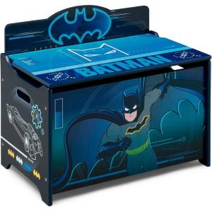 imageDelta Children Deluxe Toy Box Disney Mickey MouseBlackBlue