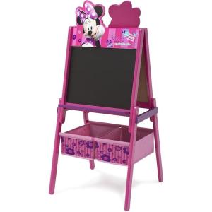 imageDelta Children Wooden DoubleSided Easel with Storage  Greenguard Gold Certified Disney Mickey MouseDisney Minnie Mouse