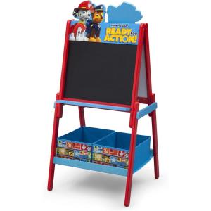 imageDelta Children Wooden DoubleSided Easel with Storage  Greenguard Gold Certified Disney Mickey MouseNick Jr PAW Patrol
