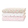 imageDelta Children 100 Cotton Flannel Baby Receiving Blankets for Girls and Boys  30x30 Inches Pack of 2 Pink FloralPink Floral
