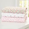 imageDelta Children 100 Cotton Flannel Baby Receiving Blankets for Girls and Boys  30x30 Inches Pack of 2 Pink FloralPink Floral