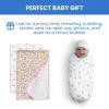 imageDelta Children 100 Cotton Flannel Baby Receiving Blankets for Girls and Boys  30x30 Inches Pack of 2 Pink FloralPink Floral