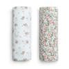 imageDelta Children 100 Cotton Flannel Baby Receiving Blankets for Girls and Boys  30x30 Inches Pack of 2 Pink FloralPink Floral