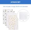 imageDelta Children 100 Cotton Flannel Baby Receiving Blankets for Girls and Boys  30x30 Inches Pack of 2 Pink FloralSafari Friends