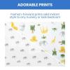 imageDelta Children 100 Cotton Flannel Baby Receiving Blankets for Girls and Boys  30x30 Inches Pack of 2 Pink FloralSafari Friends