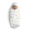 imageDelta Children 100 Cotton Flannel Baby Receiving Blankets for Girls and Boys  30x30 Inches Pack of 2 Pink FloralSafari Friends