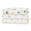 imageDelta Children 100 Cotton Flannel Baby Receiving Blankets for Girls and Boys  30x30 Inches Pack of 2 Pink FloralSafari Friends
