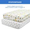 imageDelta Children 100 Cotton Flannel Baby Receiving Blankets for Girls and Boys  30x30 Inches Pack of 2 Pink FloralSafari Friends
