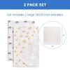imageDelta Children 100 Cotton Flannel Baby Receiving Blankets for Girls and Boys  30x30 Inches Pack of 2 Pink FloralSafari Friends