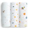 imageDelta Children 100 Cotton Flannel Baby Receiving Blankets for Girls and Boys  30x30 Inches Pack of 2 Pink FloralSpace Exploration