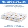 imageDelta Children 100 Cotton Flannel Baby Receiving Blankets for Girls and Boys  30x30 Inches Pack of 2 Pink FloralSpace Exploration
