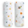 imageDelta Children 100 Cotton Flannel Baby Receiving Blankets for Girls and Boys  30x30 Inches Pack of 2 Pink FloralSpace Exploration