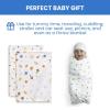 imageDelta Children 100 Cotton Flannel Baby Receiving Blankets for Girls and Boys  30x30 Inches Pack of 2 Pink FloralSpace Exploration