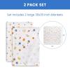 imageDelta Children 100 Cotton Flannel Baby Receiving Blankets for Girls and Boys  30x30 Inches Pack of 2 Pink FloralSpace Exploration