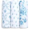 imageDelta Children 100 Organic Jersey Cotton Baby Receiving Blankets for Girls and Boys  30x40 Inches  GOTS Certified Pack of 2 Sea LifeBlue Botanicals