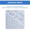 imageDelta Children 100 Organic Jersey Cotton Baby Receiving Blankets for Girls and Boys  30x40 Inches  GOTS Certified Pack of 2 Sea LifeBlue Botanicals
