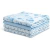 imageDelta Children 100 Organic Jersey Cotton Baby Receiving Blankets for Girls and Boys  30x40 Inches  GOTS Certified Pack of 2 Sea LifeBlue Botanicals
