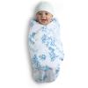 imageDelta Children 100 Organic Jersey Cotton Baby Receiving Blankets for Girls and Boys  30x40 Inches  GOTS Certified Pack of 2 Sea LifeBlue Botanicals