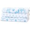 imageDelta Children 100 Organic Jersey Cotton Baby Receiving Blankets for Girls and Boys  30x40 Inches  GOTS Certified Pack of 2 Sea LifeBlue Botanicals