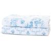 imageDelta Children 100 Organic Jersey Cotton Baby Receiving Blankets for Girls and Boys  30x40 Inches  GOTS Certified Pack of 2 Sea LifeBlue Botanicals