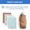 imageDelta Children 100 Organic Jersey Cotton Baby Receiving Blankets for Girls and Boys  30x40 Inches  GOTS Certified Pack of 2 Sea LifeNeutral Boho