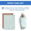 imageDelta Children 100 Organic Jersey Cotton Baby Receiving Blankets for Girls and Boys  30x40 Inches  GOTS Certified Pack of 2 Sea LifeNeutral Boho