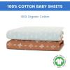 imageDelta Children 100 Organic Jersey Cotton Baby Receiving Blankets for Girls and Boys  30x40 Inches  GOTS Certified Pack of 2 Sea LifeNeutral Boho
