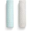 imageDelta Children 100 Organic Jersey Cotton Baby Receiving Blankets for Girls and Boys  30x40 Inches  GOTS Certified Pack of 2 Sea LifeNeutral Boho
