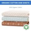imageDelta Children 100 Organic Jersey Cotton Baby Receiving Blankets for Girls and Boys  30x40 Inches  GOTS Certified Pack of 2 Sea LifeNeutral Boho